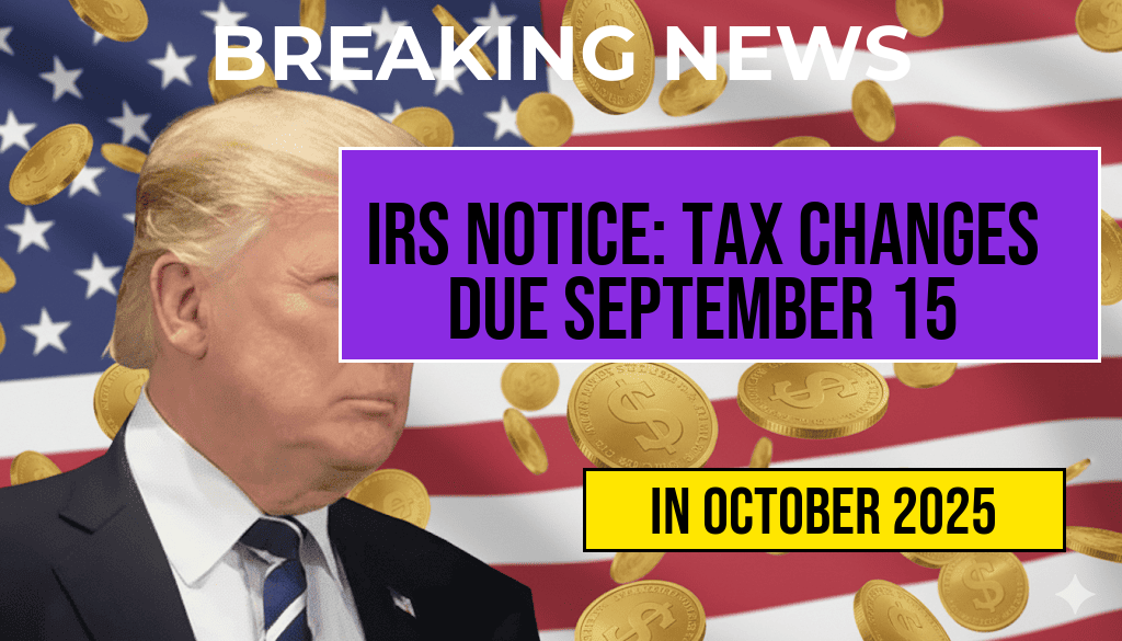 New IRS Notice Details Estimated Tax Changes: Pay by September 15 to Avoid USD $ Penalties